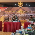 Danlantamal IV Tanjungpinang Ikut RAPIM TNI-POLRI Melalui Daring