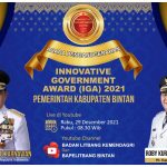 Terinovatif Kategori Daerah Perbatasan, Kabupaten Bintan Jadi Satu-satunya Penerima IGA Award