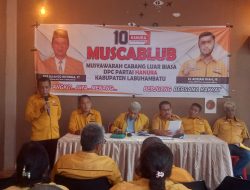 Terpilih di Muscablub, Burhanuddin Pimpin DPC PARTAI HANURA Kabupaten Labuhanbatu