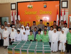 Kapoldasu Giat Kunker ke Polres Labuhanbatu, sekaligus Santunan Anak Panti asuhan