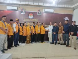 DPC Partai Hanura Labuhanbatu hari Pertama Mengajukan Bacaleg 2024 Ke KPU Labuhanbatu 