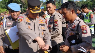 Propam Periksa Sikap Tampang, Gatiplin dan Tes Urine Personil Polresta Tanjungpinang