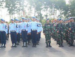 Kedatangan Wapres RI, Pasukan Lanud RHF Ikuti Apel Gelar Pasukan