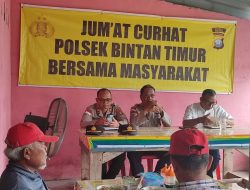 Jumat Curhat Polres Bintan Terus Dilaksanakan, Masyarakat Sampaikan Keluhan Aktifitas Pemuda Di Pelabuhan ASDP