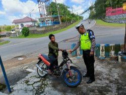 Tak Pernah Bosan, Satgas Operasi Patuh Seligi 2023 Polres Bintan Terus Lakukan Himbauan Keselamatan Berlalu Lintas