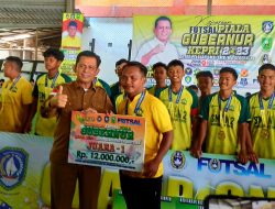 Gubernur Ansar Tutup Turnamen Kejuaraan Futsal Piala Gubernur Kepri 2023 Zona Natuna