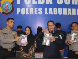 Pelaku Sindikat narkoba antara provinsi diciduk polres labuhanbatu.