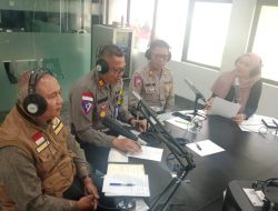 Kasat Lantas Polres Bintan Berikan Himbauan Keselamatan Berlalulintas Melalui RRI