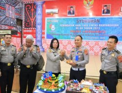 Peringati Hari Lalu lintas Bhayangkara Ke-68, Polres Labuhanbatu Menggelar Syukuran dan baksos