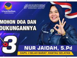 Nur Jaidah Dapil II Kecamatan Bilahbarat, Rantau Selatan Menuju Perubahan Untuk Labuhanbatu