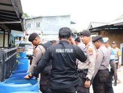 Polresta Tanjungpinang Laksanakan Bakti Sosial Pembagian Air Bersih dalam Rangka Sambut HUT Humas Polri ke-72