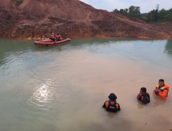 Santri Pesantren Diduga Tenggelam Di Danau Buatan Eks Tambang Bauksit