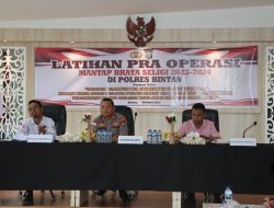 Polres Bintan Siap Amankan Pemilu 2024 Melalui Latpraops Mantap Brata Seligi 2023-2024