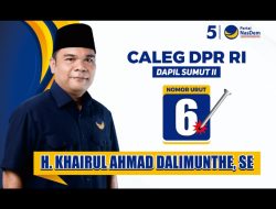 H.Khairul Ahmad Dalimunthe.SE Calon Anggota DPR RI Partai NASDEM Dapil SUMUT II Minta Doa Dan Dukungan Masyarakat