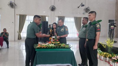 Puncak HUT Hubad, Denhubrem 033/WP Gelar Rangkaian Baksos dan Syukuran