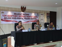 Tim Assitensi Operasi Mantap Brata Seligi 2023 – 2024 Kunjungi Polres Bintan