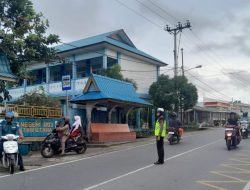 Polres Bintan Turunkan Personil Dipagi Hari Atur Lalulintas Agar Tetap Lancar