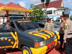 Satgas Banops Polres Bintan Lakukan Pemeriksaan Kendaraan