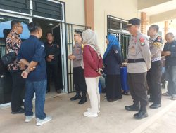 Kapolres Bintan Cek Langsung Kesiapan Personel Pengamanan Saat Pleno hasil Pemungutan Suara Pada Tingkat PPK