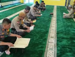 Makmurkan Mesjid Selama Ramadhan, Polres Bintan Rutin Laksanakan Ibadah Ramadhan