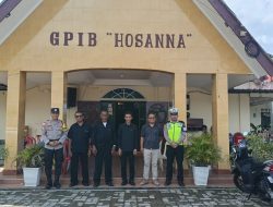 Berikan Rasa Aman, Polres Bintan Lakukan Pengamanan di Gereja