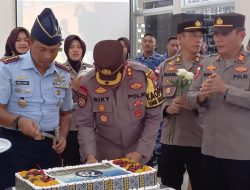 Semarak HUT TNI AU, Polres Bintan Berikan Kejutan di Lanud RHF Tanjungpinang