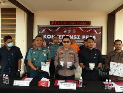 Polres Bintan dan Lanal Bintan Musnahkan Narkoba Jenis Sabu Hampir 1 Kg