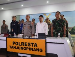 Rakor dalam rangka kesiapan Pam tahapan Pilkada tahun 2024 dan penyamaan persepsi dari satwil jajaran Polda Kepri pada pelaksanaan Operasi mantap Praja seligi 2024