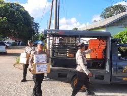 Polsek Bintan Timur Polres Bintan Kembali Berikan Alat Keselamatan Berlayar dan Himbau Warga Saat Cuaca Extrim