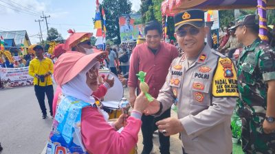 Kembali Personel Polres Lakukan Pengamanan Pawai Budaya Tingkat Kecamatan